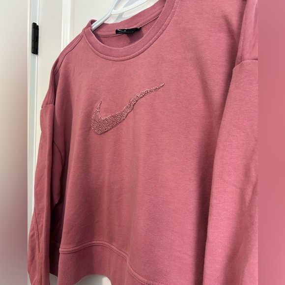 Nike Dusty Rose Cropped Crewneck Sweater - Picture 4 of 5